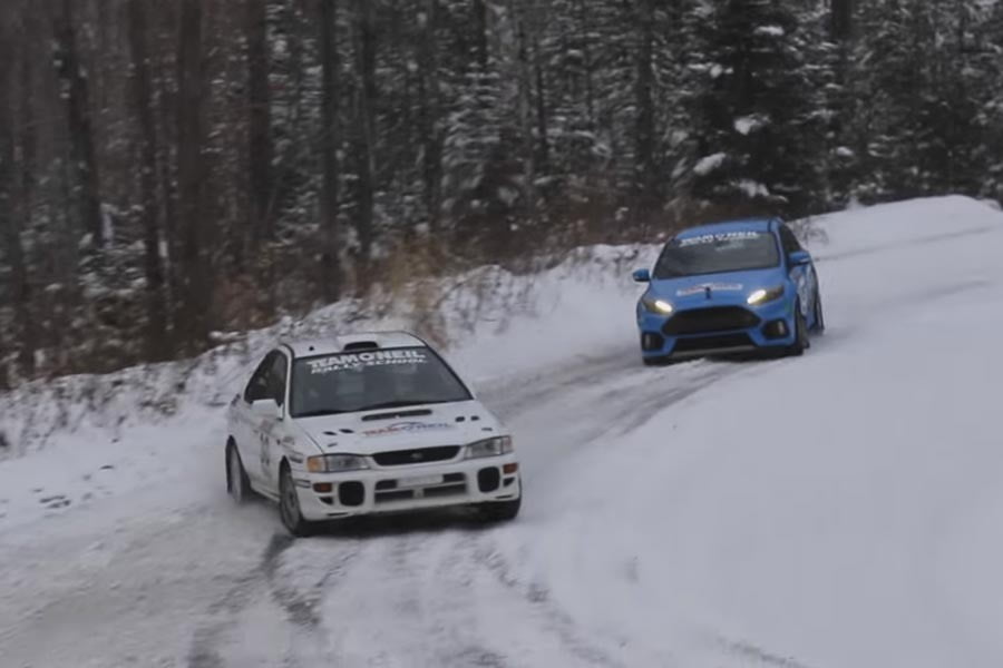 Ford Focus RS vs αγωνιστικό Subaru Impreza STI (+video)