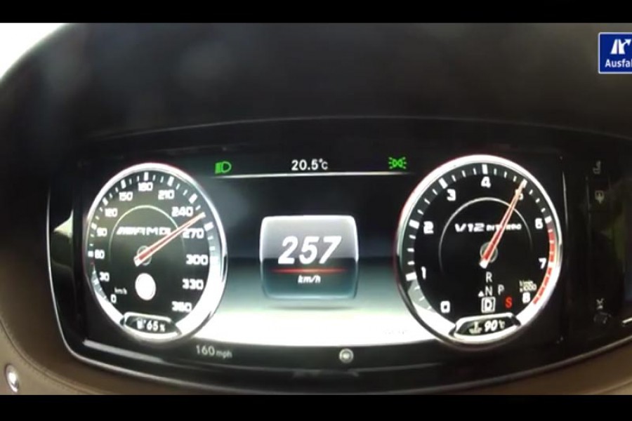 0-260 χλμ./ώρα με Mercedes S 65 AMG 630 PS (video)