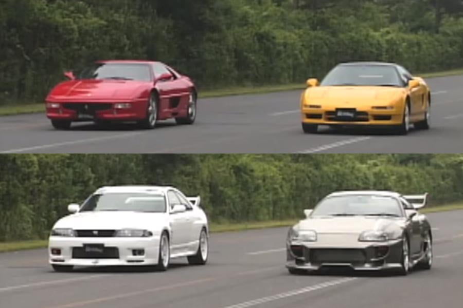 Επικές κόντρες Ferrari F355 VS Honda NSX και Nissan GT-R vs Toyota Supra