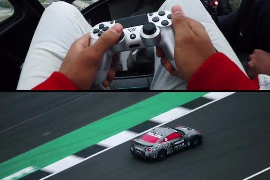 Nissan GT-R οδηγείται με χειριστήριο από Playstation (+video)