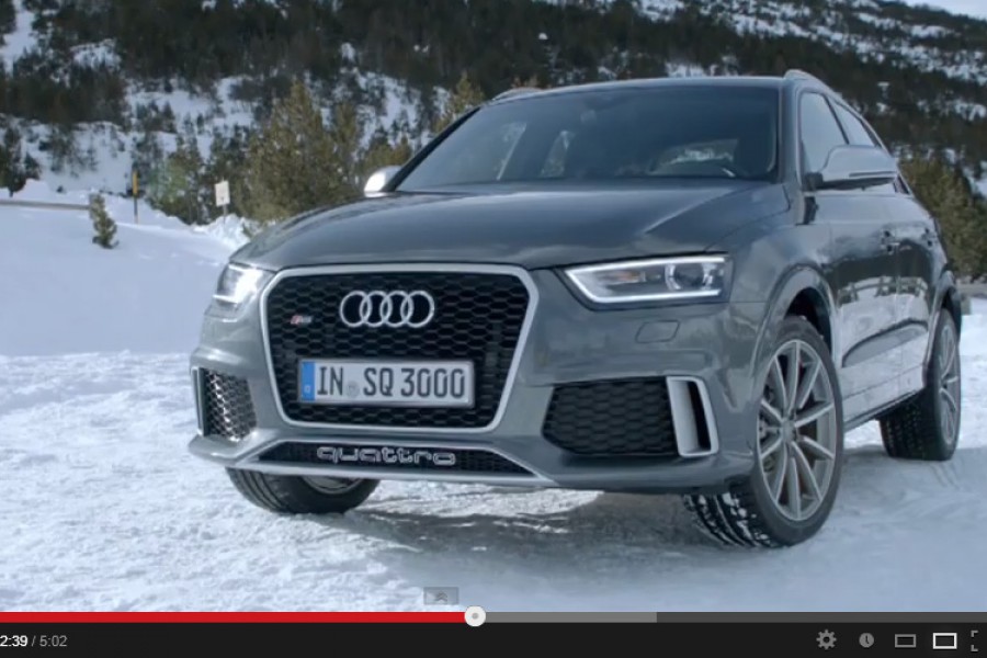 Το Audi RS Q3 «γλιστράει» στα χιόνια (video)