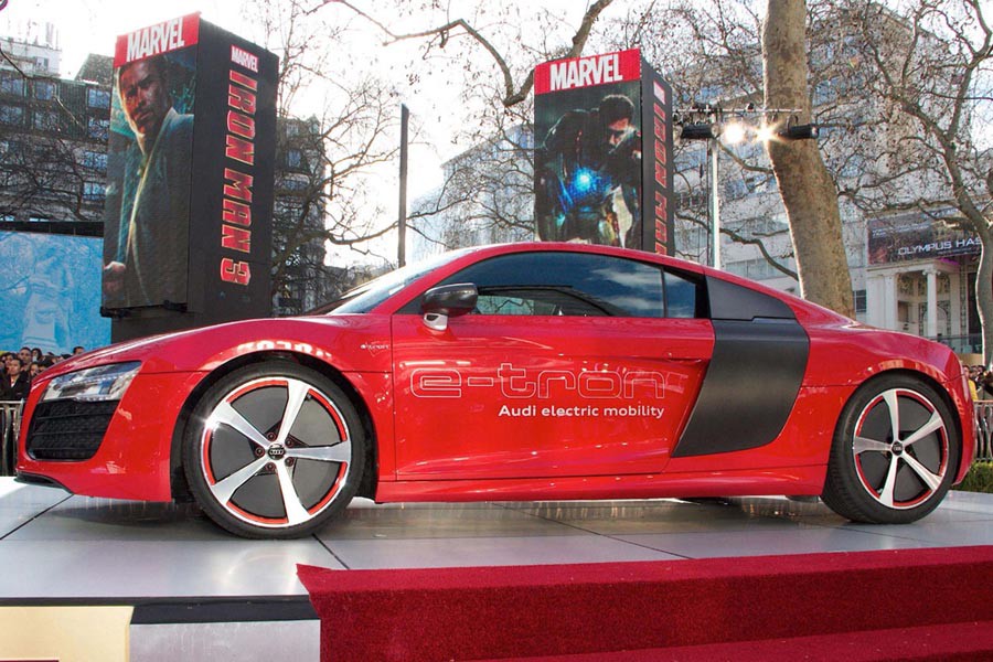 Το Audi R8 e-tron στην ταινία «Iron Man 3»