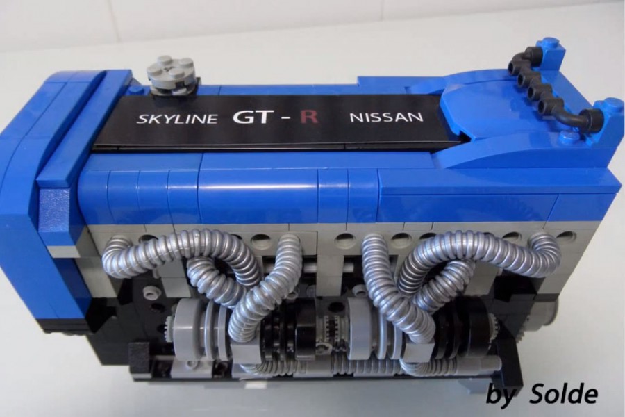 Κινητήρας Nissan GT-R φτιαγμένος από LEGO!