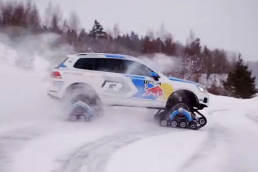 Το Volkswagen Snowareg είναι έτοιμο για WRC της Σουηδίας! (video)