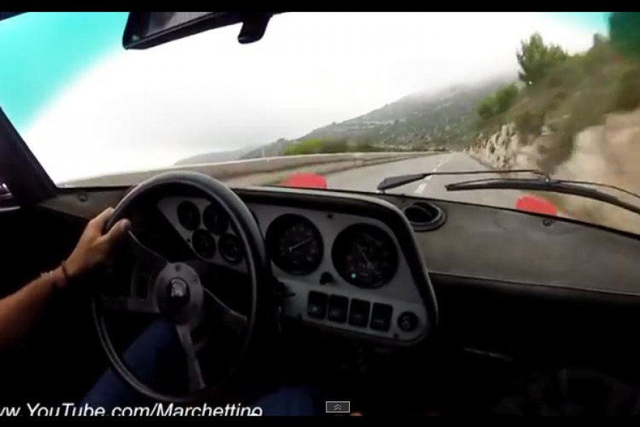 Στο τιμόνι της Lancia Stratos HF σε ορεινή διαδρομή (video)