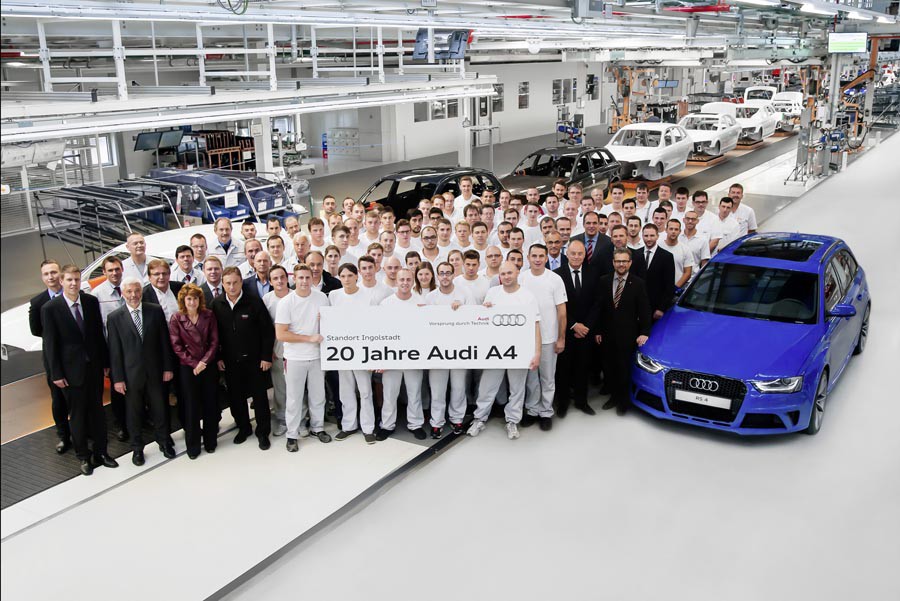 Επέτειος 20 χρόνων για το Audi A4 και επίσημα νέο το 2015