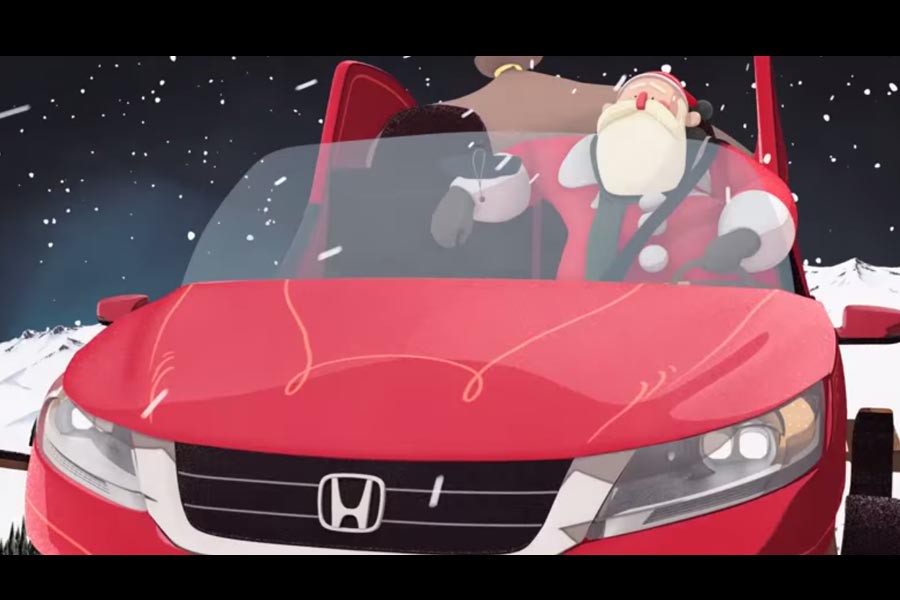 Το νέο σύγχρονο έλκηθρο του Αϊ Βασίλη είναι Honda! (video)