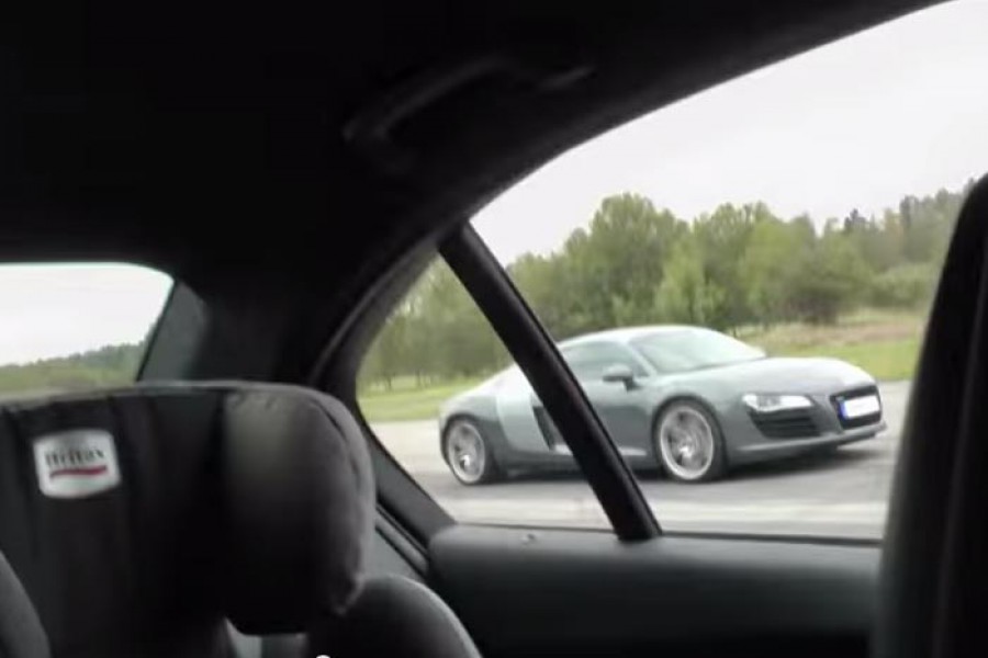 Νέα BMW M3 αφήνει καρότσες πίσω Audi R8 (video)