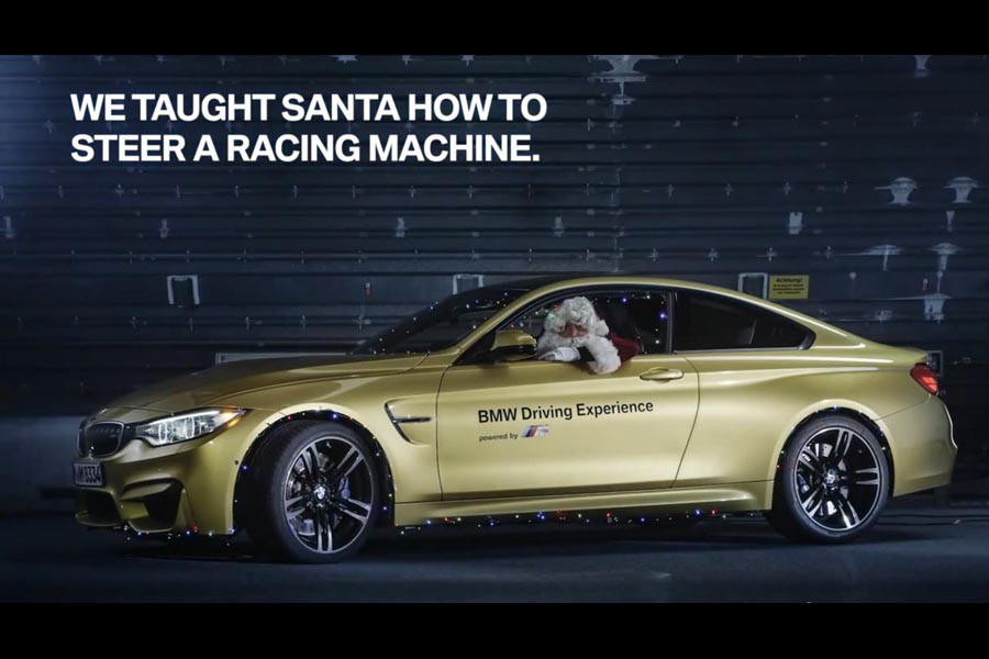O Άι Βασίλης θα μοιράσει τα δώρα με BMW M4! (video)
