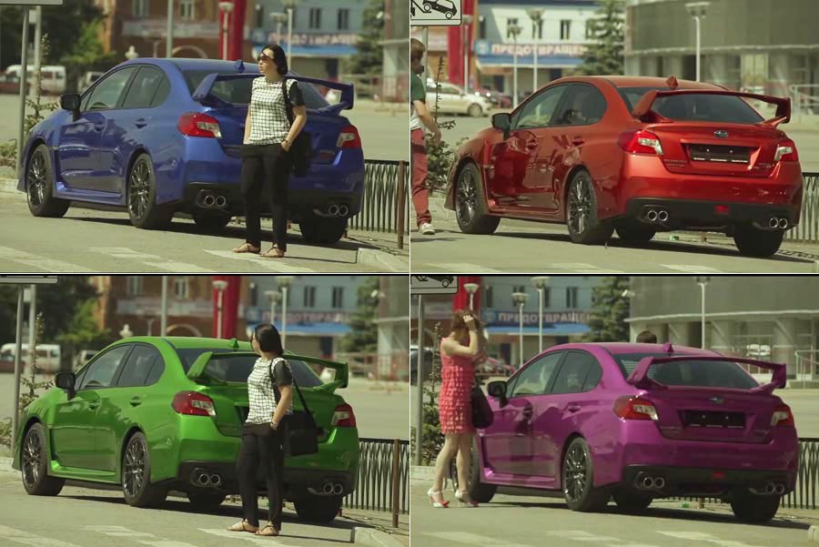 Subaru WRX STi αλλάζει χρώμα μέσω τηλεκοντρολ! (video)