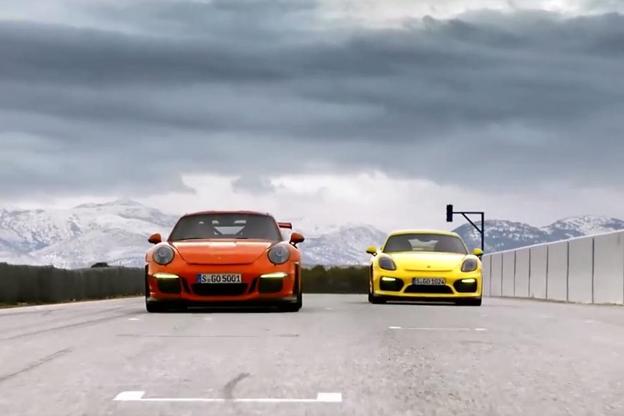 Νέα Porsche 911 GT3 RS ή Cayman GT4; Δείτε το βίντεο