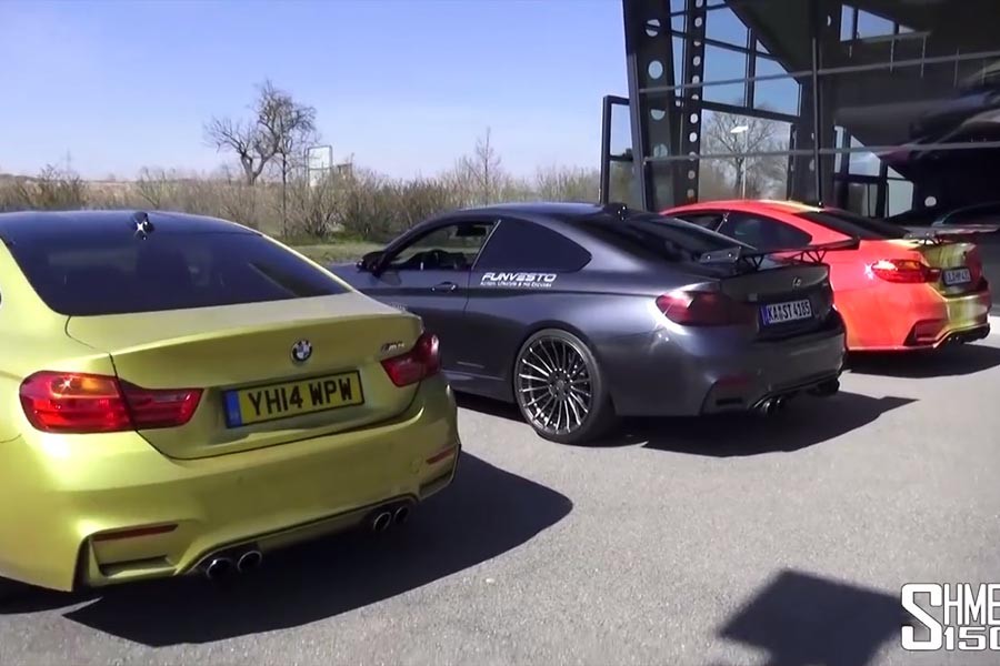 Η μάχη της εξάτμισης μεταξύ τριών BMW M4! (video)