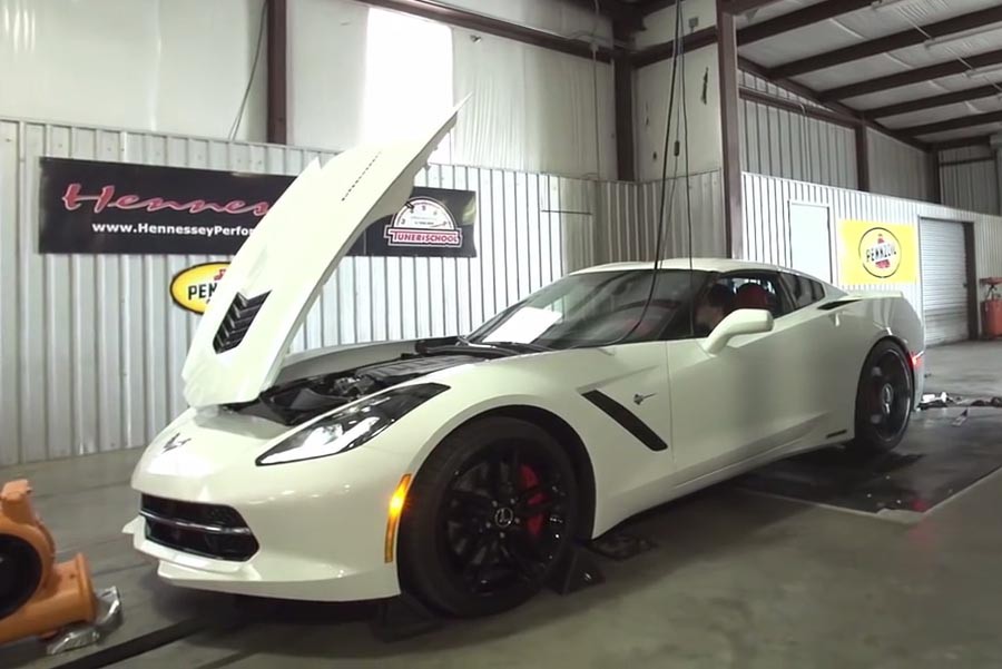 Corvette C7 ισχύος 1.000 ίππων στο δυναμόμετρο! (video)