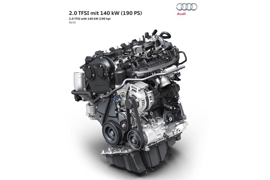 Νέος κινητήρας Audi 2.0 TFSI 190 hp με 5 λτ./100 χλμ. κατανάλωση!