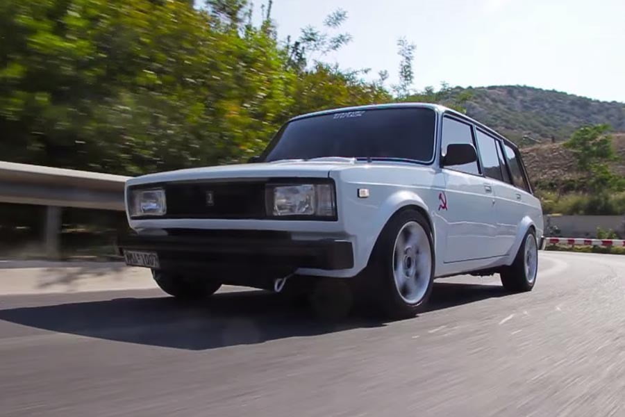 «Ελληνικό» Lada 2104 με κινητήρα 400hp από Nissan (video)