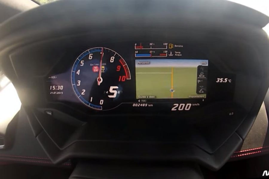 0-200 χλμ./ώρα με Lamborghini Huracan στο άψε σβήσε! (video)