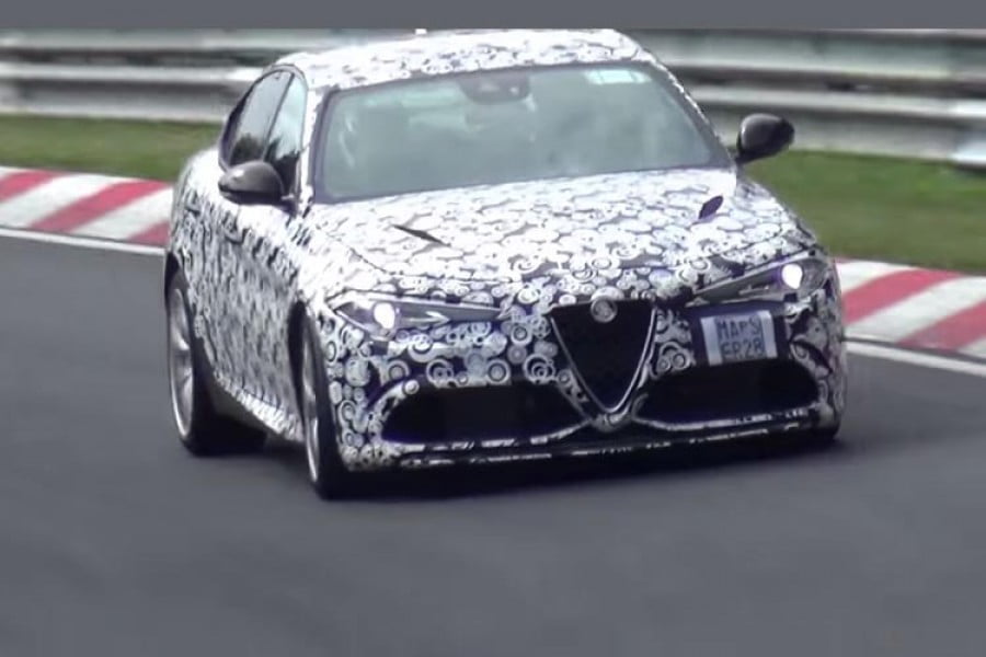 Η Alfa Romeo Giulia QV πάει τάπα στο Nürburgring (video)