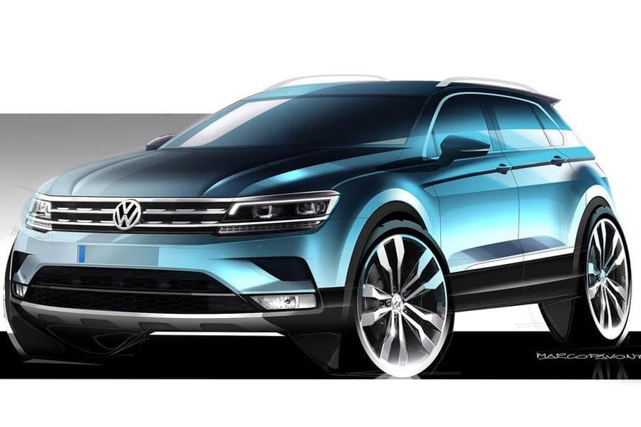 Τα πρώτα επίσημα σκίτσα του νέου Volkswagen Tiguan