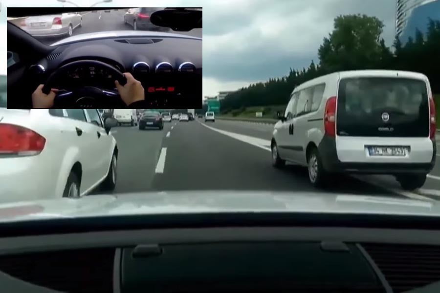 Audi TT κάνει επικίνδυνα οχτάρια σε δρόμο της Τουρκίας (video)