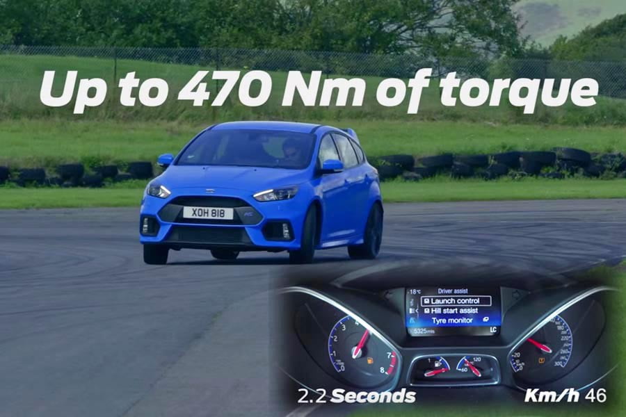 0-100 χλμ./ώρα σε 4,7 δλ. με το νέο Ford Focus RS (video)