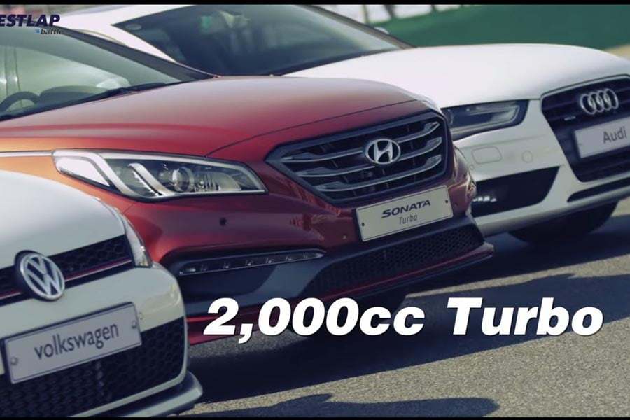 Hyundai Sonata 2.0 Turbo αφήνει πίσω VW Golf GTI! (video)