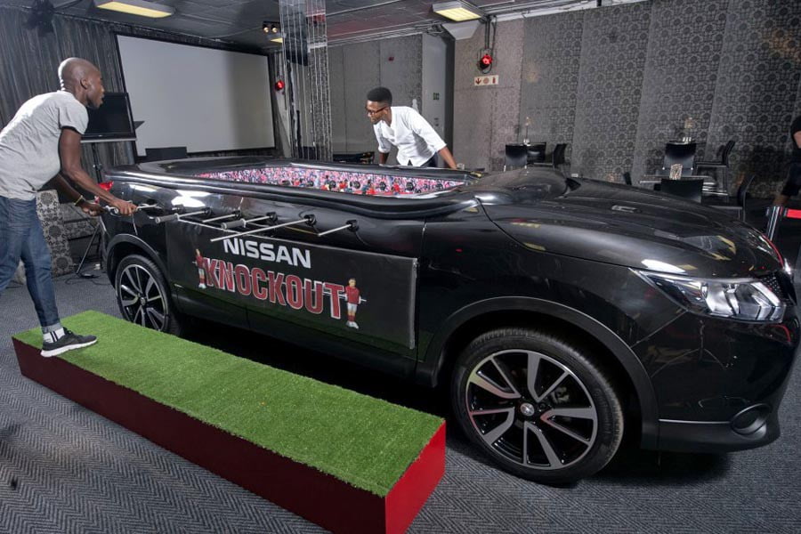 Nissan Qashqai «μεταμορφώθηκε» σε ποδοσφαιράκι! (video)