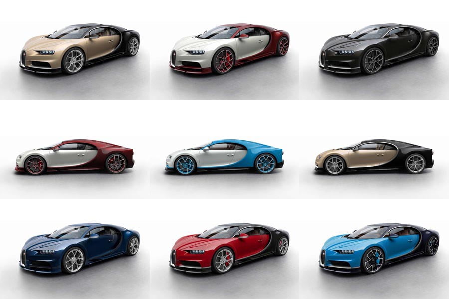Ποιο χρώμα ταιριάζει καλύτερα στη Bugatti Chiron;