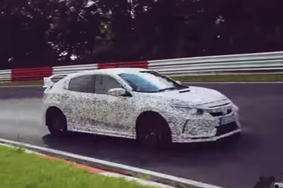 Το νέο Honda Civic Type R δοκιμάζεται στην πίστα του Nürburgring