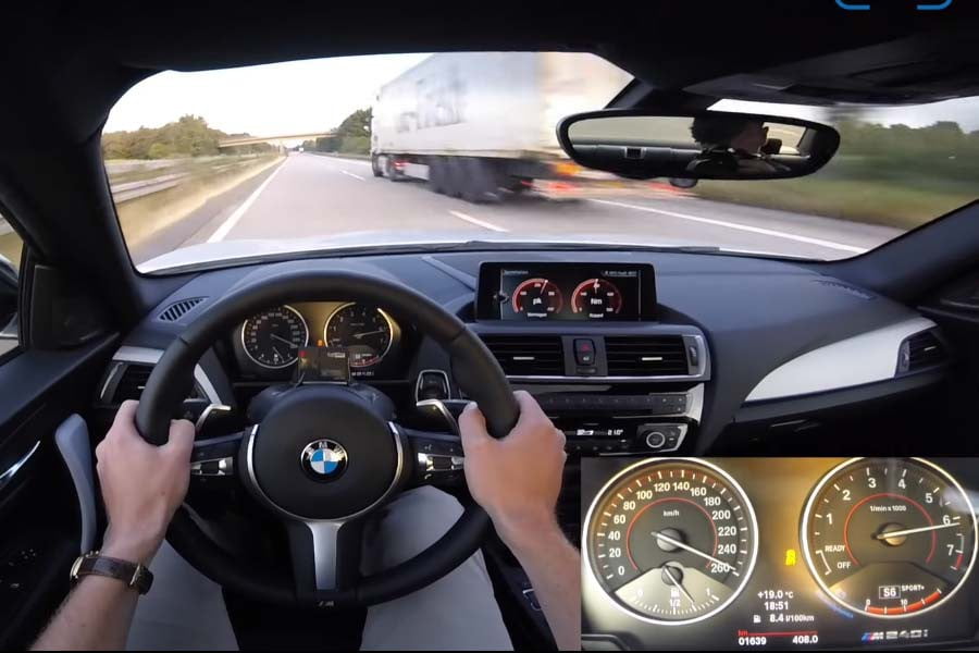 Φουλ γκάζια με BMW M240i στην Autobahn