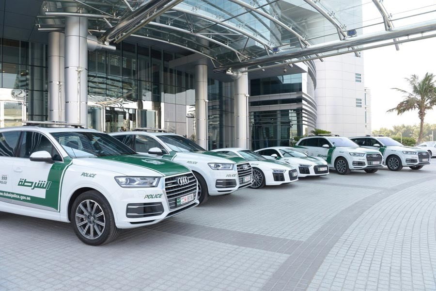Έξι νέα Audi R8 και Q7 για την αστυνομία του Ντουμπάι