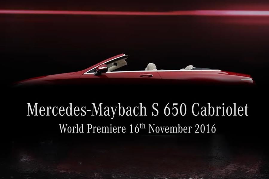 Πρώτη αποκάλυψη της Mercedes-Maybach S 650 Cabriolet (video)