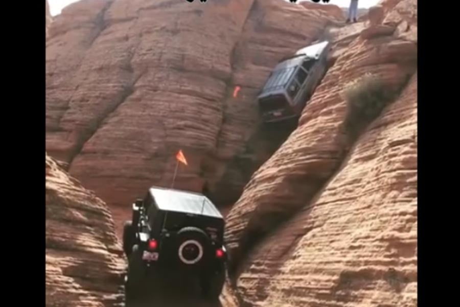 Δεν θα πιστεύεις από που πέρασε αυτό το Jeep (+video)