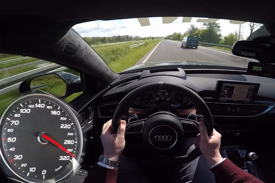 300άρες στην Autobahn με Audi RS 6 700 ίππων (video)