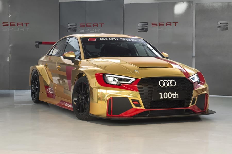 Με εντυπωσιακό χρυσό αμάξωμα το 100στό αγωνιστικό Audi RS 3