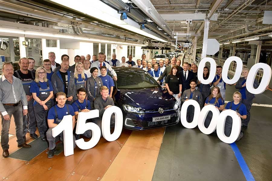 Ρεκόρ παραγωγής η VW με 150.000.000 μονάδες