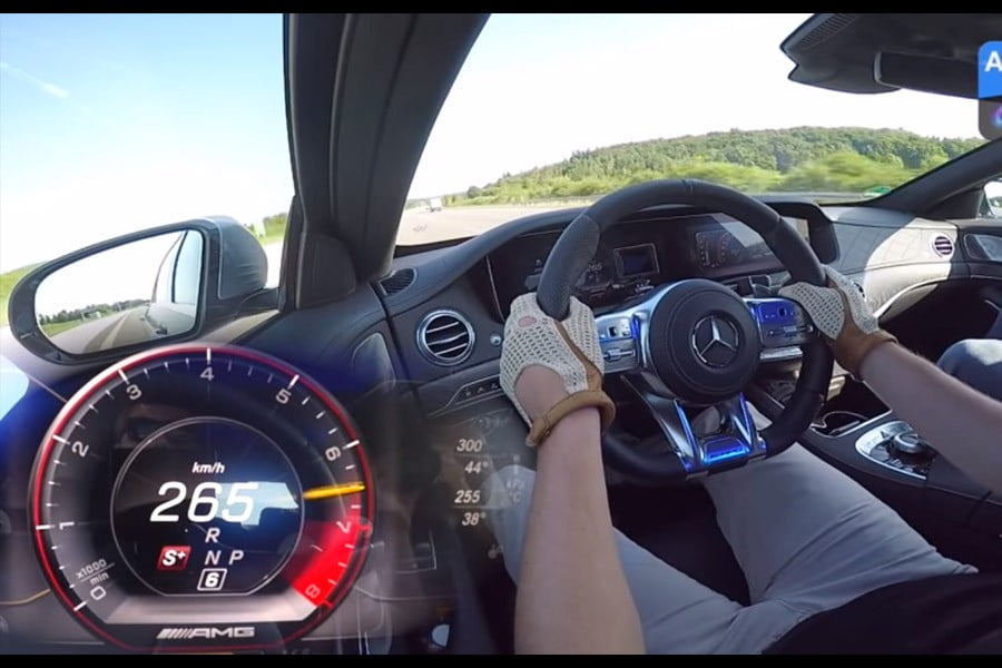 0-265 χλμ./ώρα με Mercedes-AMG S 63 612 hp (video)