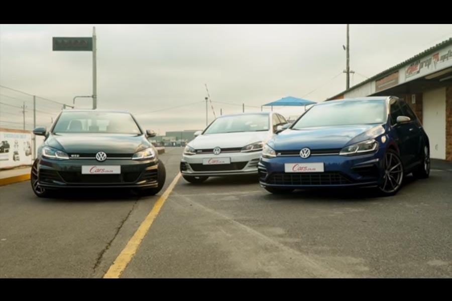 Η μάχη των VW Golf: GTI vs GTD vs R στην πίστα (video)