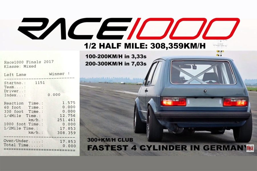 Απογείωση με VW Golf Mk1 1.000 ίππων! (+video)