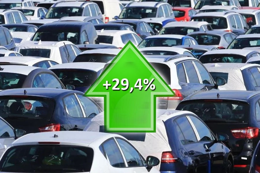 Άνοδος +29,4% οι ταξινομήσεις των αυτοκινήτων