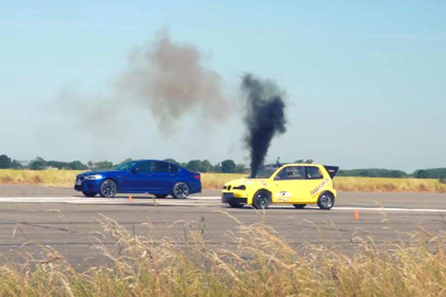 SEAT Arosa diesel vs BMW M5 (+video)