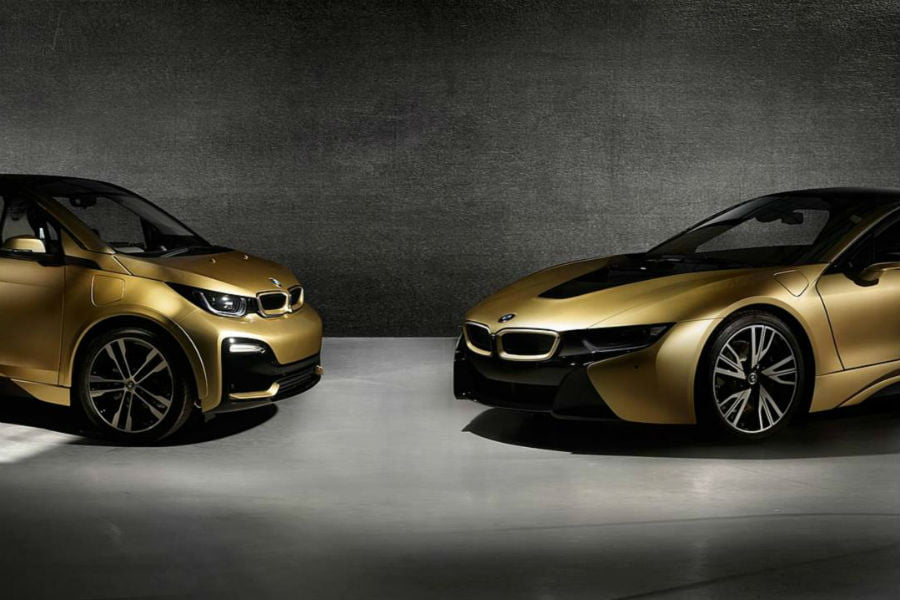 BMW i8 και i3 Starlight Edition σκέτο χρυσάφι