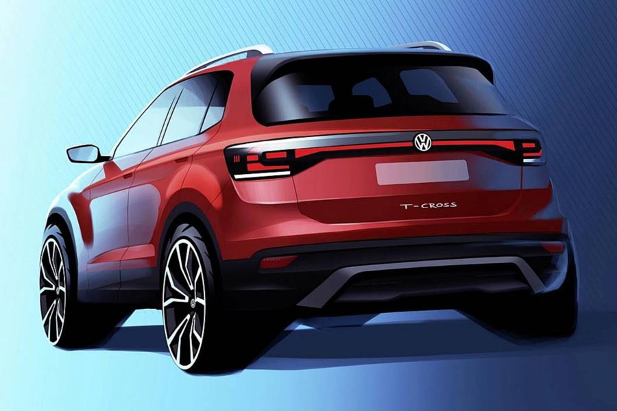 VW T-Cross: Πρώτο επίσημο σκίτσο και video