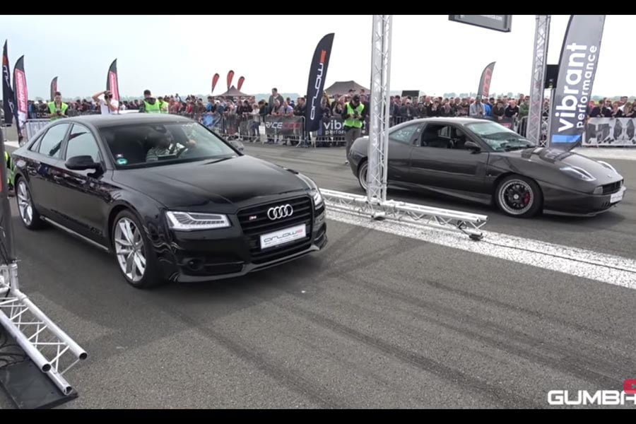 Audi S8 vs Fiat Coupe, BMW M3 και Audi S6 (+video)