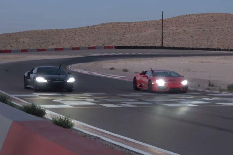 Honda NSX «διαλύει» Lamborghini Huracan (+video)