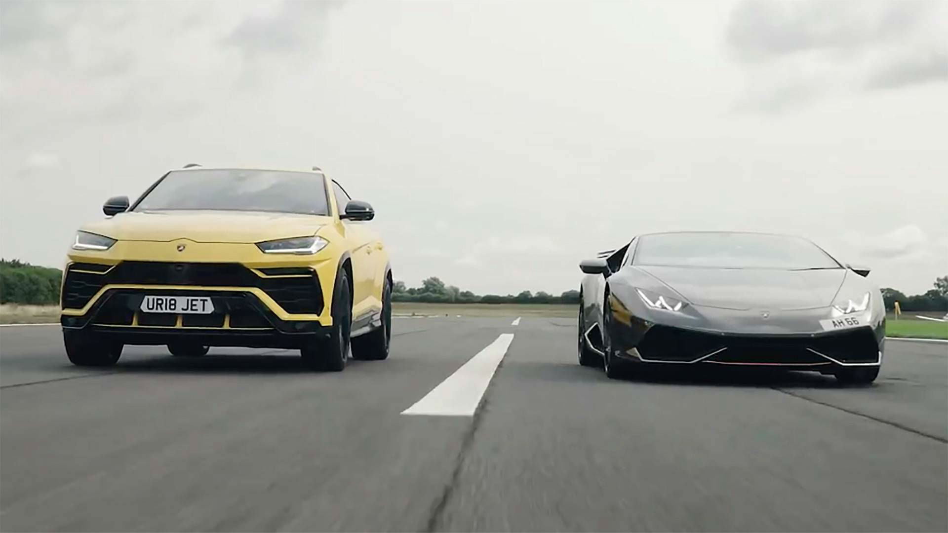 «Εμφύλιος» μεταξύ Lamborghini Urus και Huracan (+video)