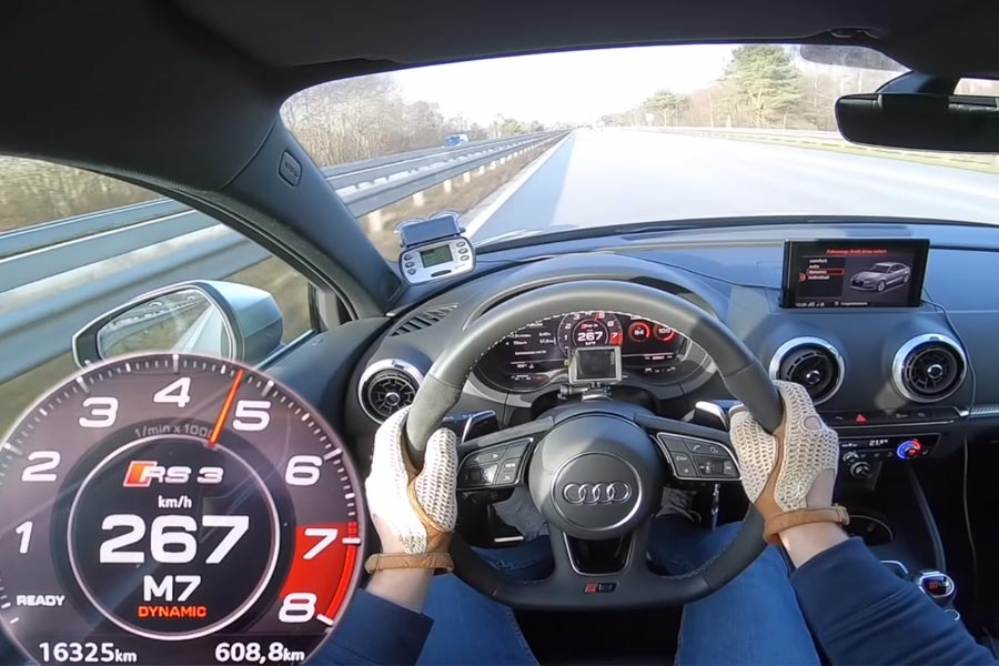Audi RS 3 Sedan με το γκάζι στο πάτωμα! (+video)
