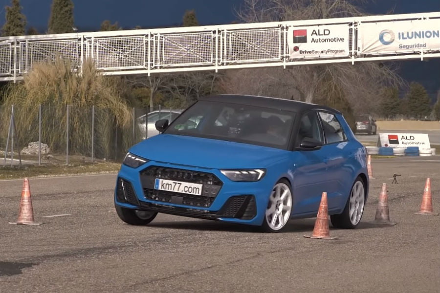 «Τάπα» το νέο Audi A1 στο τεστ αποφυγής ταράνδου (+video)