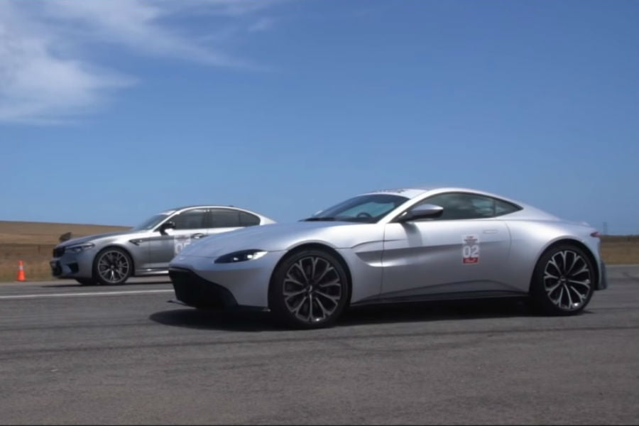 H BMW M5 «καταστρέφει» την Aston Martin Vantage (+video)