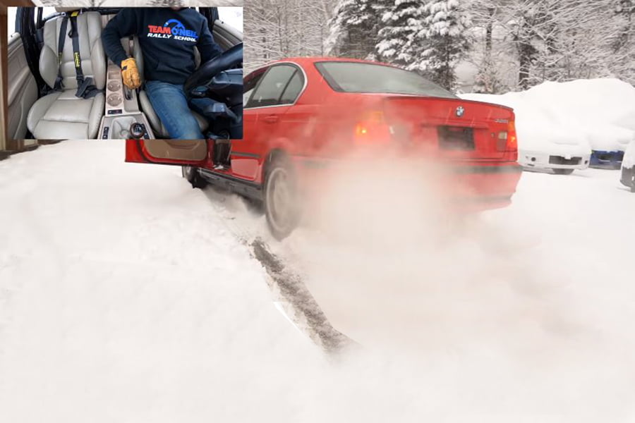 Πώς να ξεκολλήσεις πισωκίνητο από τα χιόνια με το χειρόφρενο (+video)
