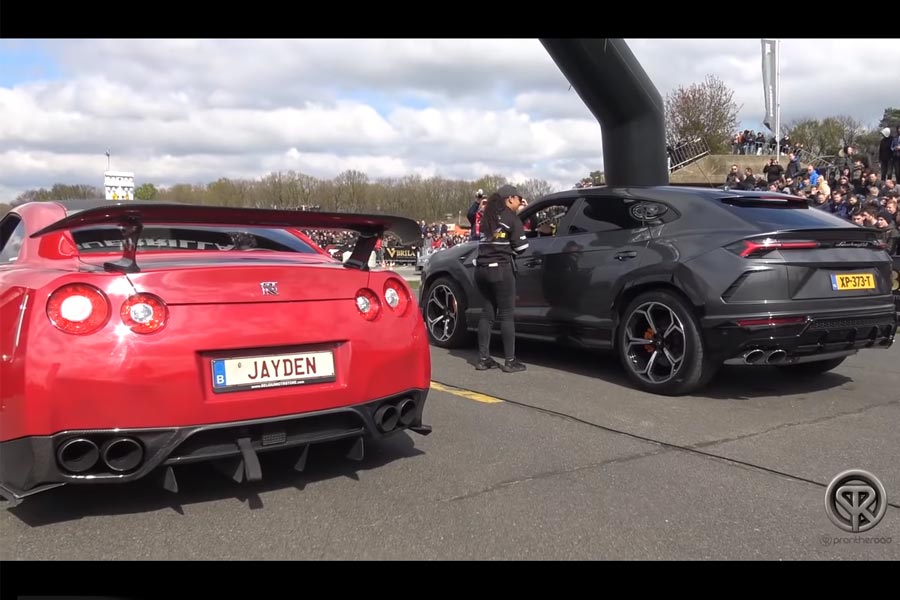 Nissan GT-R «ντροπιάζει» Lamborghini Urus (+video)